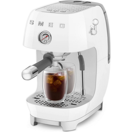 Кофеварка рожковая Smeg ECF03WHEU белая - фото 8
