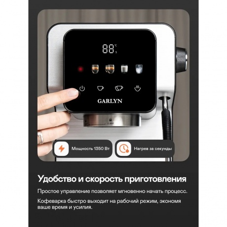 Кофеварка рожковая GARLYN L40 - фото 13