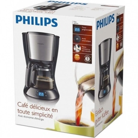 Кофеварка капельная Philips HD7459/20 Daily Collection, серебрис...