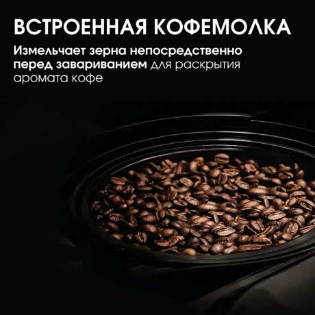 Капельная кофеварка со встроенной кофемолкой BQ CM7002 Стальной-Черный - фото 6