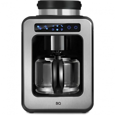 Капельная кофеварка со встроенной кофемолкой BQ CM7000 Стальной-Черный - фото 1