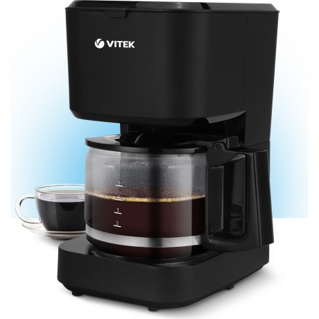 Кофеварка капельная Vitek VT-8386 630Вт черный - фото 3