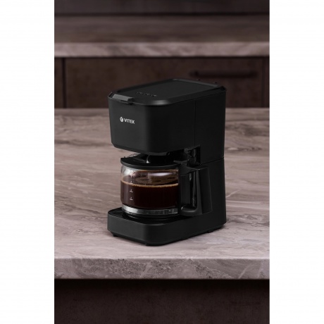Кофеварка капельная Vitek VT-8386 630Вт черный - фото 8