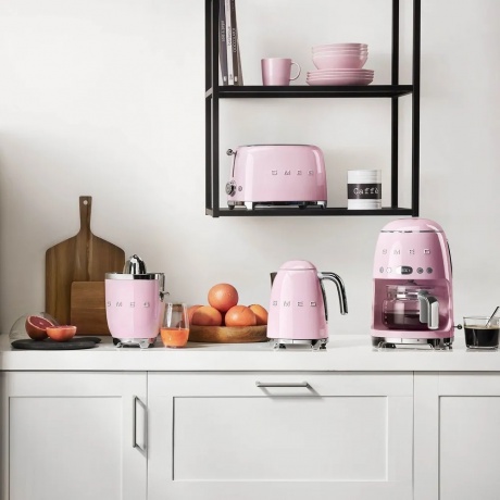 Кофеварка капельная Smeg DCF02PKEU розовый - фото 6