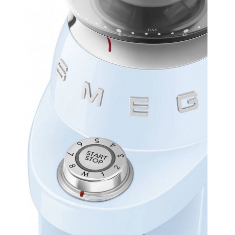 Кофемолка Smeg CGF03PBEU пастельный голубой - фото 8