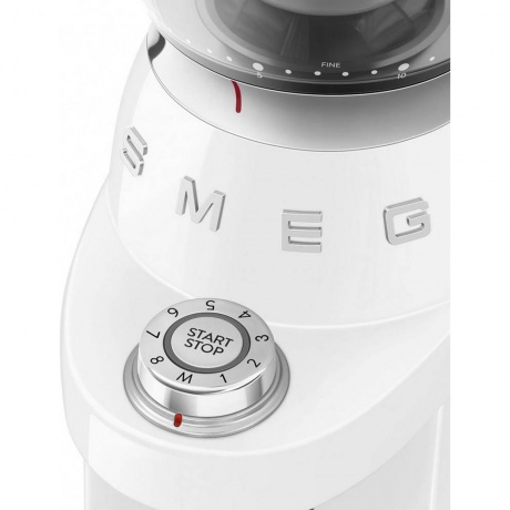 Кофемолка Smeg CGF03WHEU белая - фото 7
