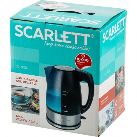 Чайник электрический Scarlett SC-1020 черный - фото 13