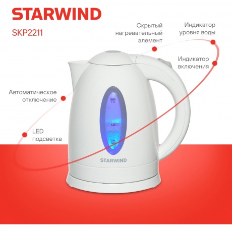 Чайник электрический StarWind SKP2211 - фото 9
