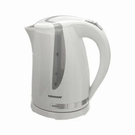 Чайник электрический Sonnen KT-1743, 1,7л, 2200Вт, пластик, белы...