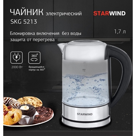 Чайник электрический StarWind SKG5213 - фото 14