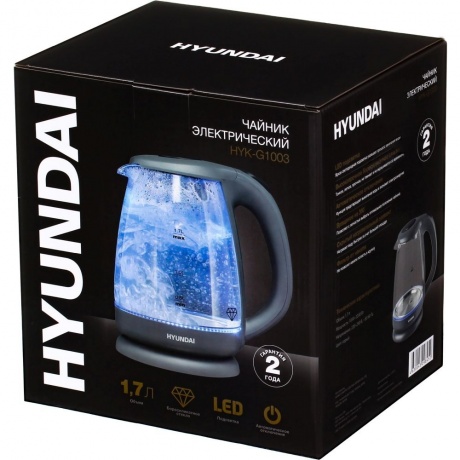 Чайник электрический Hyundai HYK-G1003 - фото 7