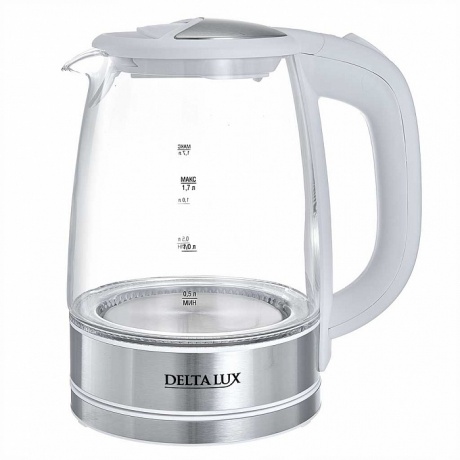 Чайник электрический Delta Lux DL-1204W белый - фото 1