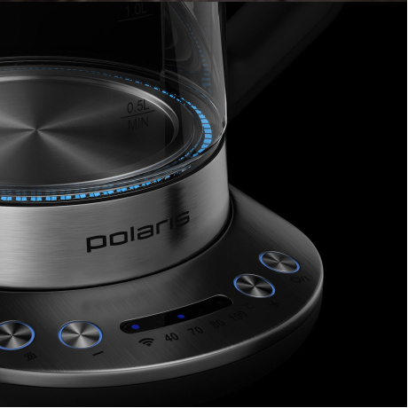 Чайник электрический Polaris PWK 1775CGLD WIFI серебристый - фото 11