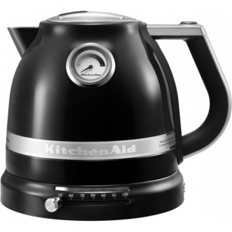 Чайник электрический KitchenAid 5KEK1522 1.5л. 2400Вт черный матовый/серебристый - фото 1