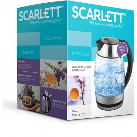 Чайник электрический Scarlett SC-EK27G94 - фото 5