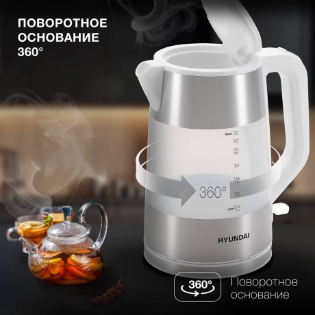 Чайник электрический Hyundai HYK-P4025 - фото 9