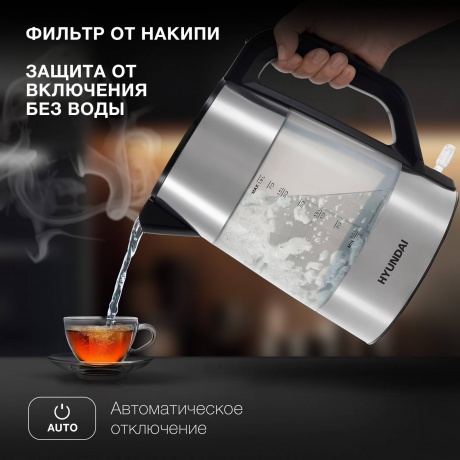 Чайник электрический Hyundai HYK-P4026 - фото 7