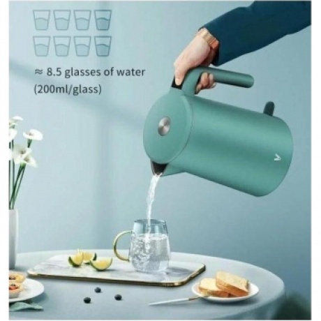 Чайник электрический Viomi Double-Layer Kettle Green V-MK171B - фото 7
