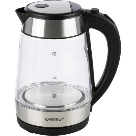 Чайник электрический Energy E-254 (1.7л) стекло, пластик цвет че...
