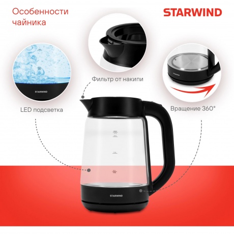 Чайник электрический StarWind SKG4030 - фото 20