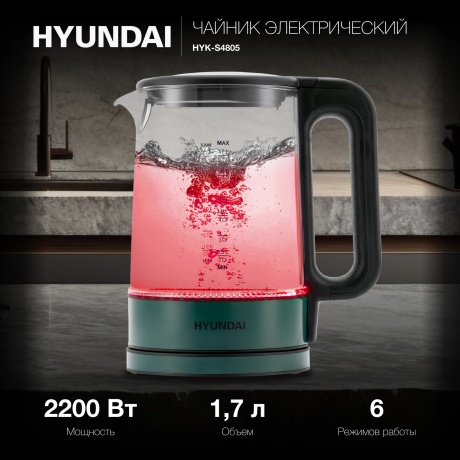 Чайник электрический Hyundai HYK-S4805 - фото 19