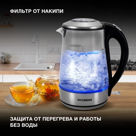 Чайник электрический Hyundai HYK-G8406 - фото 8
