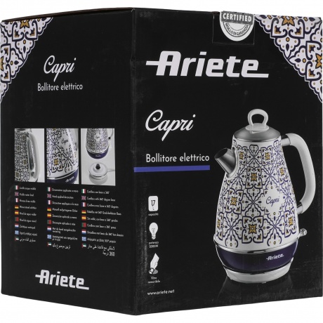 Чайник электрический Ariete 2869 Capri (00C28690CAR0) - фото 5