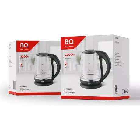 Чайник электрический BQ-KT2049G Чёрный - фото 4
