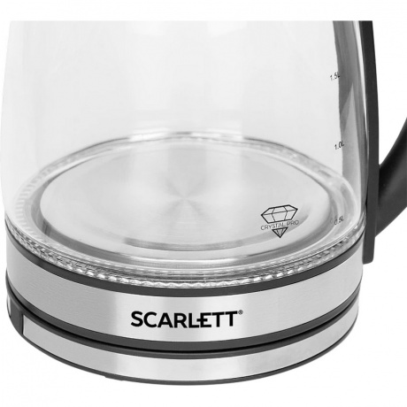 Чайник электрический Scarlett SC-EK27G54 серебристый/черный - фото 5