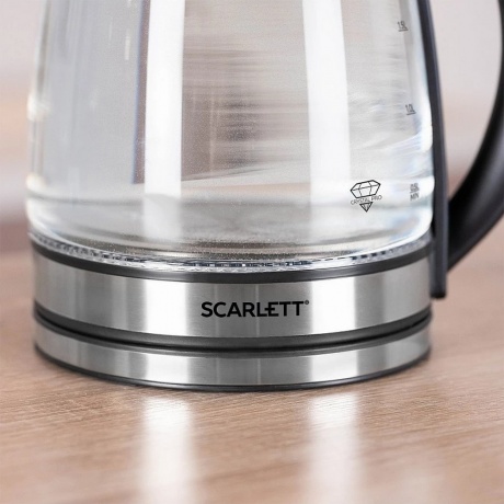 Чайник электрический Scarlett SC-EK27G54 серебристый/черный - фото 8