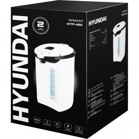 Термопот Hyundai HYTP-4850 6л. 750Вт белый/черный - фото 18