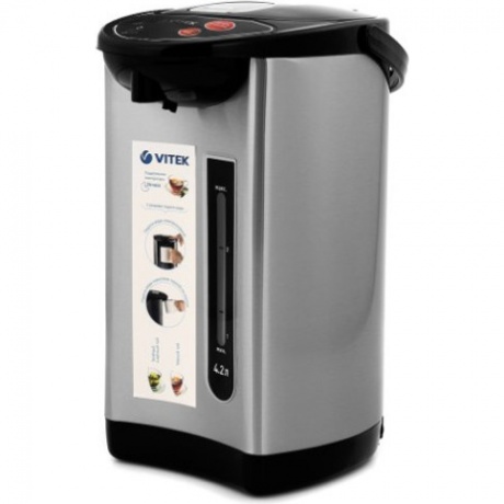 Термопот Vitek VT-7101 4.2л. 730Вт черный/серебристый - фото 5