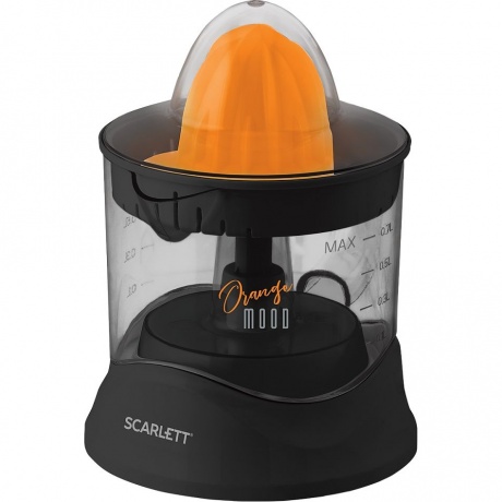 Соковыжималка цитрусовая Scarlett EasyClean SC-JE50C09 черный/оранжевый - фото 2