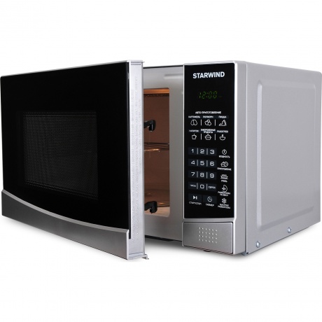 Микроволновая печь Starwind SMW2820 серебристый/черная - фото 3