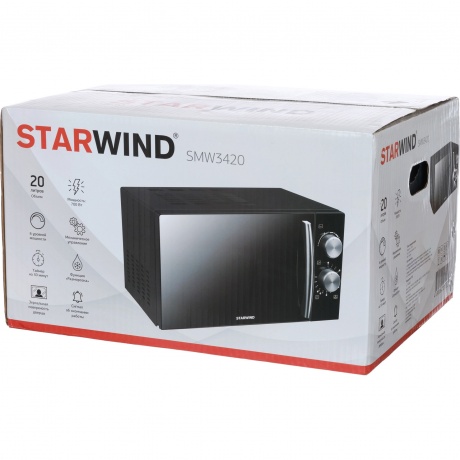 Микроволновая печь Starwind SMW3420 черная/хром - фото 27
