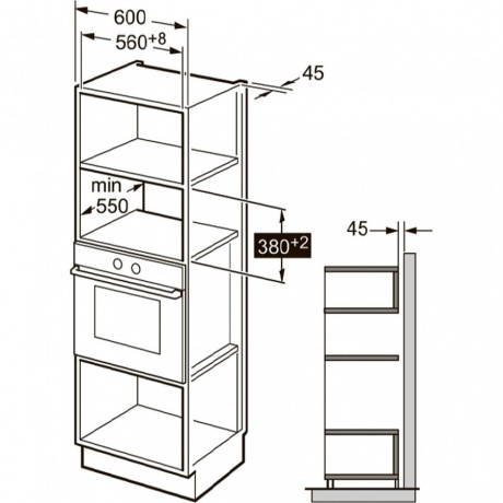 Встраиваемая микроволновая печь Kuppersberg HMW 650 BL - фото 11