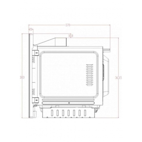 Встраиваемая микроволновая печь Korting KMI 827 GB - фото 3
