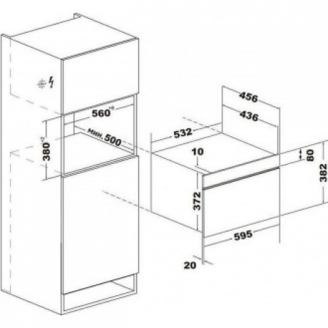Встраиваемая микроволновая печь Korting KMI 830 GNBX - фото 2