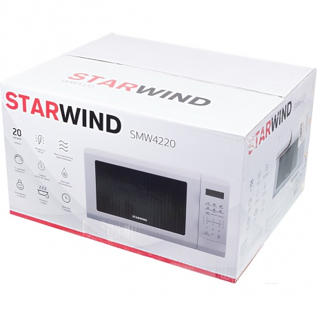 Микроволновая печь Starwind SMW4220 20л. 700Вт белая - фото 7
