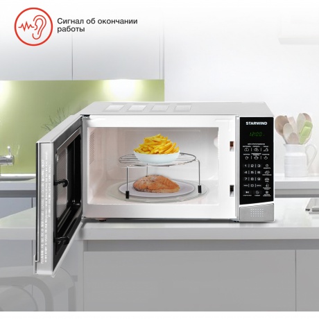 Микроволновая печь Starwind SMW3120 20л. 700Вт серебристый/черная - фото 12