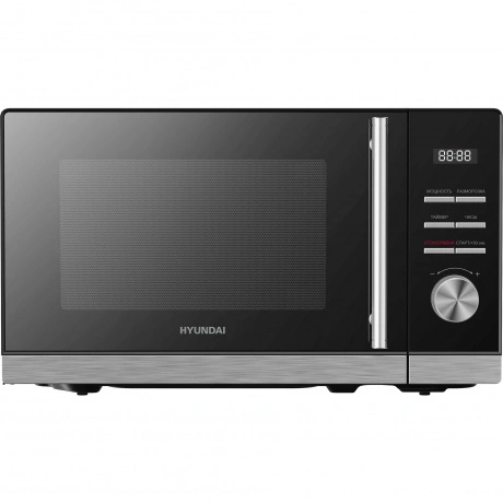 Микроволновая печь Hyundai HYM-D3005 20л. 700Вт черная/стальной