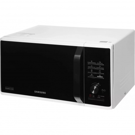 Микроволновая печь Samsung MG23K3515AW/BW 23л. 800Вт белая/черная - фото 6