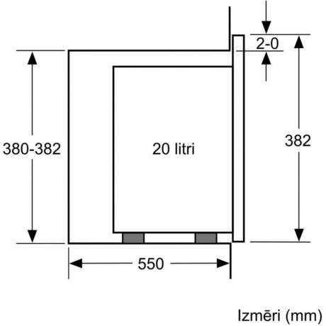 Встраиваемая микроволновая печь Bosch BFL520MB0 20л. 800Вт черная - фото 6
