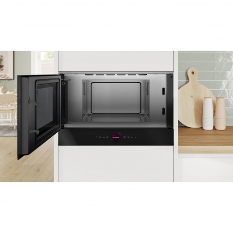 Встраиваемая микроволновая печь Bosch BFL7221B1 21л. 900Вт черная - фото 3