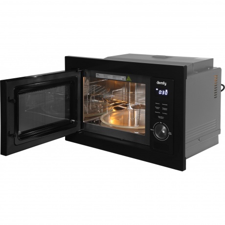 Встраиваемая микроволновая печь Domfy DM2540BW BG 25л. 900Вт, черная - фото 5
