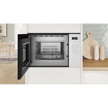 Встраиваемая микроволновая печь Bosch BEL554MW2 25л. 900Вт, белая - фото 4