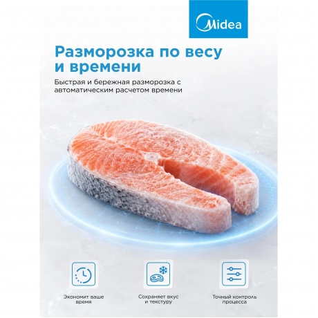 Встраиваемая микроволновая печь Midea MI50203B 20л. 700Вт, черная - фото 8