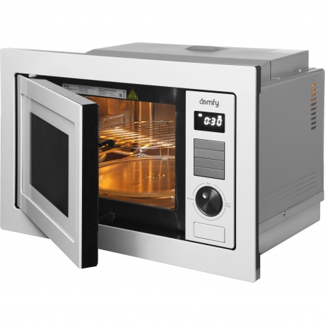 Встраиваемая микроволновая печь Domfy DM2540BW WG 25л. 900Вт, белая - фото 12