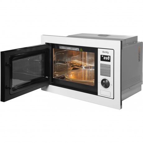 Встраиваемая микроволновая печь Domfy DM2540BW WG 25л. 900Вт, белая - фото 13