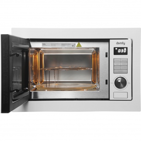 Встраиваемая микроволновая печь Domfy DM2540BW WG 25л. 900Вт, белая - фото 10